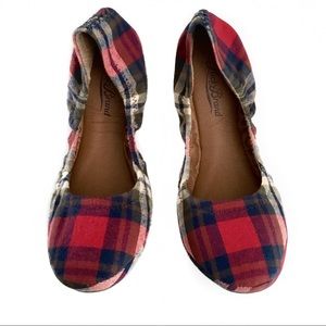 lucky brand plaid flats